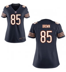 Women's NIKE Chicago Bears #85 DANIEL BROWN GAME NAVY BLUE JERSEY Women's NIKE Chicago Bears #85 DANIEL BROWN GAME NAVY BLUE JERSEY