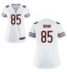 Women's NIKE Chicago Bears #85 DANIEL BROWN GAME White JERSEY Women's NIKE Chicago Bears #85 DANIEL BROWN GAME White JERSEY