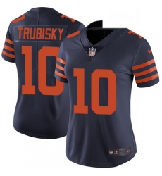 Womens Nike Chicago Bears 10 Mitchell Trubisky Elite Navy Blue Alternate NFL Jersey Womens Nike Chicago Bears 10 Mitchell Trubisky Elite Navy Blue Alternate NFL Jersey