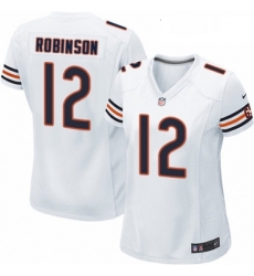 Womens Nike Chicago Bears 12 Allen Robinson Game White NFL Jersey Womens Nike Chicago Bears 12 Allen Robinson Game White NFL Jersey