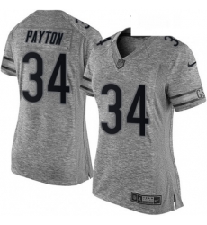 Womens Nike Chicago Bears 34 Walter Payton Limited Gray Gridiron NFL Jersey Womens Nike Chicago Bears 34 Walter Payton Limited Gray Gridiron NFL Jersey