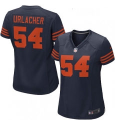 Womens Nike Chicago Bears 54 Brian Urlacher Game Navy Blue Alternate NFL Jersey Womens Nike Chicago Bears 54 Brian Urlacher Game Navy Blue Alternate NFL Jersey