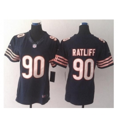 Women's Nike Chicago Bears #90 Jeremiah Ratliff Navy Blue Team Color Stitched NFL Limited Jersey Women's Nike Chicago Bears #90 Jeremiah Ratliff Navy Blue Team Color Stitched NFL Limited Jersey