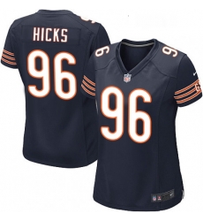 Womens Nike Chicago Bears 96 Akiem Hicks Game Navy Blue Team Color NFL Jersey Womens Nike Chicago Bears 96 Akiem Hicks Game Navy Blue Team Color NFL Jersey