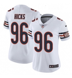 Womens Nike Chicago Bears 96 Akiem Hicks White Vapor Untouchable Limited Player NFL Jersey Womens Nike Chicago Bears 96 Akiem Hicks White Vapor Untouchable Limited Player NFL Jersey