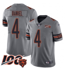 Youth Chicago Bears 4 Chase Daniel Limited Silver Inverted Legend 100th Season Football Jersey Youth Chicago Bears 4 Chase Daniel Limited Silver Inverted Legend 100th Season Football Jersey