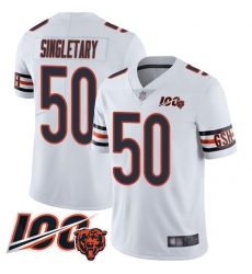 Youth Chicago Bears 50 Mike Singletary White Vapor Untouchable Limited Player 100th Season Football Jersey Youth Chicago Bears 50 Mike Singletary White Vapor Untouchable Limited Player 100th Season Football Jersey