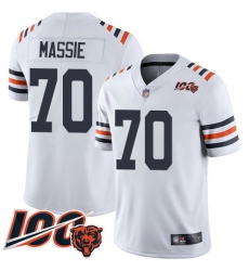 Youth Chicago Bears 70 Bobby Massie White 100th Season Limited Football Jersey Youth Chicago Bears 70 Bobby Massie White 100th Season Limited Football Jersey
