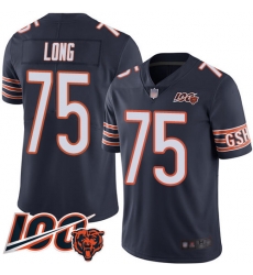 Youth Chicago Bears 75 Kyle Long Navy Blue Team Color 100th Season Limited Football Jersey Youth Chicago Bears 75 Kyle Long Navy Blue Team Color 100th Season Limited Football Jersey