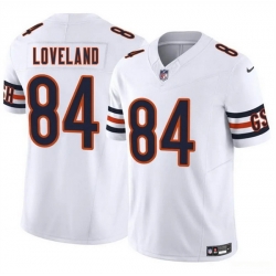 Youth Chicago Bears 84 Colston Loveland White 2025 Draft F U S E  Vapor Untouchable Limited Stitched Football Jersey