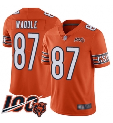 Youth Chicago Bears 87 Tom Waddle Orange Alternate 100th Season Limited Football Jersey Youth Chicago Bears 87 Tom Waddle Orange Alternate 100th Season Limited Football Jersey