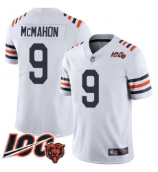 Youth Chicago Bears 9 Jim McMahon White 100th Season Limited Football Jersey Youth Chicago Bears 9 Jim McMahon White 100th Season Limited Football Jersey