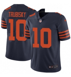 Youth Nike Chicago Bears 10 Mitchell Trubisky Elite Navy Blue Alternate NFL Jersey