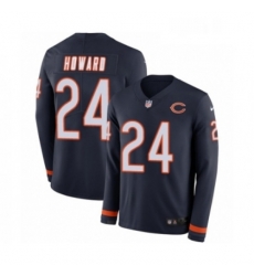 Youth Nike Chicago Bears 24 Jordan Howard Limited Navy Blue Therma Long Sleeve NFL Jersey Youth Nike Chicago Bears 24 Jordan Howard Limited Navy Blue Therma Long Sleeve NFL Jersey
