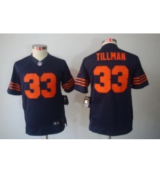 Youth Nike NFL Chicago Bears #33 Charles Tillman Blue LIMITED Jerseys(Orange Number) Youth Nike NFL Chicago Bears #33 Charles Tillman Blue LIMITED Jerseys(Orange Number)