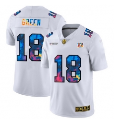 Cincinnati Bengals 18 A J Green Men White Nike Multi Color 2020 NFL Crucial Catch Limited NFL Jersey Cincinnati Bengals 18 A J Green Men White Nike Multi Color 2020 NFL Crucial Catch Limited NFL Jersey