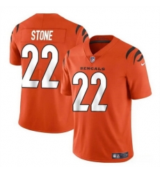 Men Cincinnati Bengals 22 Geno Stone Orange Vapor Untouchable Limited Stitched Jersey Men Cincinnati Bengals 22 Geno Stone Orange Vapor Untouchable Limited Stitched Jersey