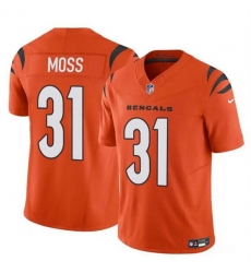 Men Cincinnati Bengals 31 Zack Moss Orange 2024 F U S E Vapor Untouchable Limited Stitched Jersey Men Cincinnati Bengals 31 Zack Moss Orange 2024 F U S E Vapor Untouchable Limited Stitched Jersey