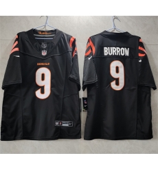 Men Cincinnati Bengals 9 Joe Burrow Black 2023 F U S E Vapor Untouchable Limited Stitched Jersey Men Cincinnati Bengals 9 Joe Burrow Black 2023 F U S E Vapor Untouchable Limited Stitched Jersey
