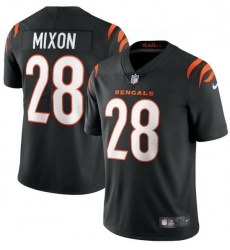 Men Nike Cincinnati Bengals 28 Joe Mixon Black Vapor Limited Jersey Men Nike Cincinnati Bengals 28 Joe Mixon Black Vapor Limited Jersey
