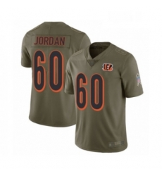 Mens Cincinnati Bengals 60 Michael Jordan Limited Olive 2017 Salute to Service Football Jersey Mens Cincinnati Bengals 60 Michael Jordan Limited Olive 2017 Salute to Service Football Jersey