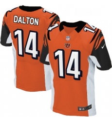Mens Nike Cincinnati Bengals 14 Andy Dalton Elite Orange Alternate NFL Jersey Mens Nike Cincinnati Bengals 14 Andy Dalton Elite Orange Alternate NFL Jersey