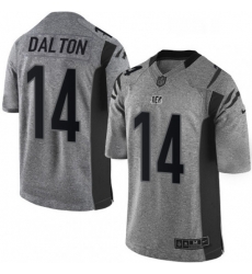 Mens Nike Cincinnati Bengals 14 Andy Dalton Limited Gray Gridiron NFL Jersey Mens Nike Cincinnati Bengals 14 Andy Dalton Limited Gray Gridiron NFL Jersey