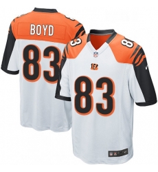 Mens Nike Cincinnati Bengals 83 Tyler Boyd Game White NFL Jersey Mens Nike Cincinnati Bengals 83 Tyler Boyd Game White NFL Jersey