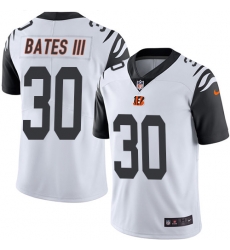 Nike Bengals #30 Jessie Bates III White Mens Stitched NFL Limited Rush Jersey Nike Bengals #30 Jessie Bates III White Mens Stitched NFL Limited Rush Jersey