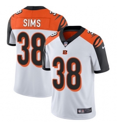 Nike Bengals 38 LeShaun Sims White Men Stitched NFL Vapor Untouchable Limited Jersey Nike Bengals 38 LeShaun Sims White Men Stitched NFL Vapor Untouchable Limited Jersey