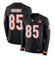 Nike Bengals 85 Tee Higgins Black Team Color Men Stitched NFL Limited Therma Long Sleeve Jersey Nike Bengals 85 Tee Higgins Black Team Color Men Stitched NFL Limited Therma Long Sleeve Jersey