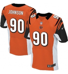 Nike Bengals #90 Michael Johnson Orange Alternate Mens Stitched NFL Elite Jersey Nike Bengals #90 Michael Johnson Orange Alternate Mens Stitched NFL Elite Jersey