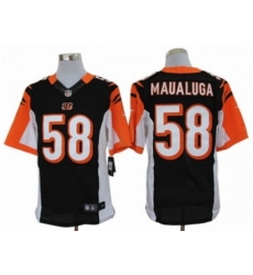 Nike Cincinnati Bengals 58 Rey Maualuga Black Elite NFL Jersey Nike Cincinnati Bengals 58 Rey Maualuga Black Elite NFL Jersey