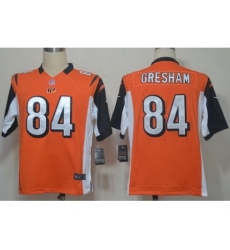 Nike Cincinnati Bengals 84 Jermaine Gresham Orange Game NFL Jersey Nike Cincinnati Bengals 84 Jermaine Gresham Orange Game NFL Jersey
