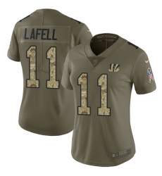 Nike Bengals #11 Brandon LaFell Olive Camo Womens Stitched NFL Limited 2017 Salute to Service Jersey Nike Bengals #11 Brandon LaFell Olive Camo Womens Stitched NFL Limited 2017 Salute to Service Jersey
