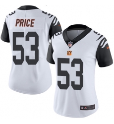 Nike Bengals #53 Billy Price White Womens Stitched NFL Limited Rush Jersey Nike Bengals #53 Billy Price White Womens Stitched NFL Limited Rush Jersey