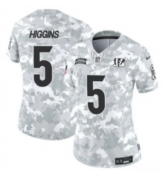 Women Cincinnati Bengals 5 Tee Higgins 2024 F U S E Arctic Camo Salute To Service Limited Stitched Football Jersey Women Cincinnati Bengals 5 Tee Higgins 2024 F U S E Arctic Camo Salute To Service Limited Stitched Football Jersey