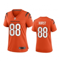 Women Cincinnati Bengals 88 Hayden Hurst Orange Stitched Game Jersey Women Cincinnati Bengals 88 Hayden Hurst Orange Stitched Game Jersey