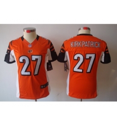 Women Nike Cincinnati Bengals #27 Dre Kirkpatrick Orange Jerseys Women Nike Cincinnati Bengals #27 Dre Kirkpatrick Orange Jerseys