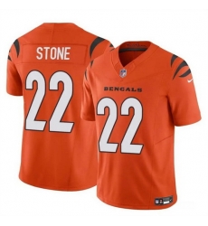 Youth Cincinnati Bengals 22 Geno Stone Orange 2023 F U S E Vapor Untouchable Limited Stitched Jersey Youth Cincinnati Bengals 22 Geno Stone Orange 2023 F U S E Vapor Untouchable Limited Stitched Jersey