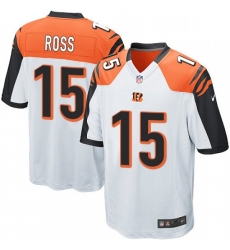 Youth Nike Cincinnati Bengals 15 John Ross Game White NFL Jersey Youth Nike Cincinnati Bengals 15 John Ross Game White NFL Jersey