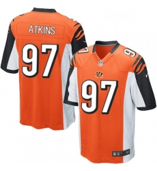 Youth Nike Cincinnati Bengals 97 Geno Atkins Game Orange Alternate NFL Jersey Youth Nike Cincinnati Bengals 97 Geno Atkins Game Orange Alternate NFL Jersey