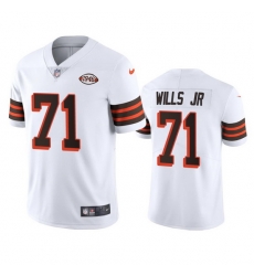 Cleveland Browns 71 Jedrick Wills Jr Nike 1946 Collection Alternate Vapor Limited NFL Jersey White Cleveland Browns 71 Jedrick Wills Jr Nike 1946 Collection Alternate Vapor Limited NFL Jersey White