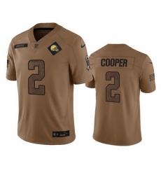 Men Cleveland Browns 2 Amari Cooper 2023 Brown Salute To Service Limited Stitched Jersey Men Cleveland Browns 2 Amari Cooper 2023 Brown Salute To Service Limited Stitched Jersey