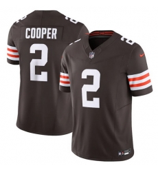 Men Cleveland Browns 2 Amari Cooper Brown 2023 F.U.S.E. Vapor Untouchable Limited Stitched Jersey Men Cleveland Browns 2 Amari Cooper Brown 2023 F.U.S.E. Vapor Untouchable Limited Stitched Jersey