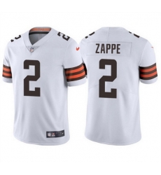Men Cleveland Browns 2 Bailey Zappe White Vapor Limited Stitched Football Jersey Men Cleveland Browns 2 Bailey Zappe White Vapor Limited Stitched Football Jersey
