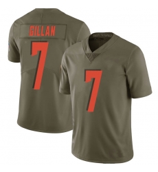 Men Cleveland Browns 7 Jamie Gillan Green Limited 2017 Salute to Service Nike Jersey Men Cleveland Browns 7 Jamie Gillan Green Limited 2017 Salute to Service Nike Jersey