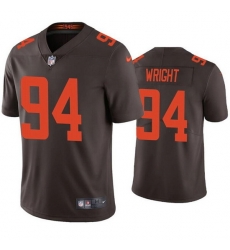 Men Cleveland Browns 94 Alex Wright Brown Vapor Untouchable Limited Stitched Jerseyy Men Cleveland Browns 94 Alex Wright Brown Vapor Untouchable Limited Stitched Jerseyy