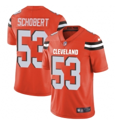Men Nike Browns #53 Joe Schobert Orange Alternate Stitched NFL Vapor Untouchable Limited Jersey Men Nike Browns #53 Joe Schobert Orange Alternate Stitched NFL Vapor Untouchable Limited Jersey