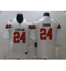 Men Nike Cleveland Browns 24 Nick Chubb White Vapor Untouchable Limited Jersey Men Nike Cleveland Browns 24 Nick Chubb White Vapor Untouchable Limited Jersey